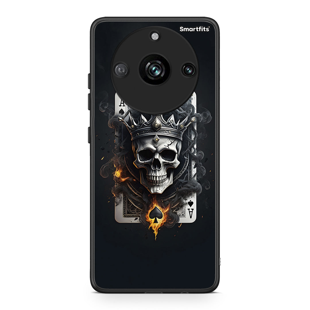 Realme 11 Pro+ Skull King Ace θήκη από τη Smartfits με σχέδιο στο πίσω μέρος και μαύρο περίβλημα | Smartphone case with colorful back and black bezels by Smartfits