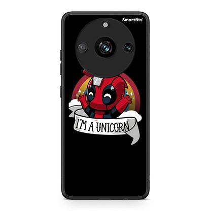 Realme 11 Pro+ Unicorn Deadpool θήκη από τη Smartfits με σχέδιο στο πίσω μέρος και μαύρο περίβλημα | Smartphone case with colorful back and black bezels by Smartfits