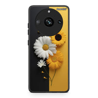 Thumbnail for Realme 11 Pro+ Yellow Daisies θήκη από τη Smartfits με σχέδιο στο πίσω μέρος και μαύρο περίβλημα | Smartphone case with colorful back and black bezels by Smartfits