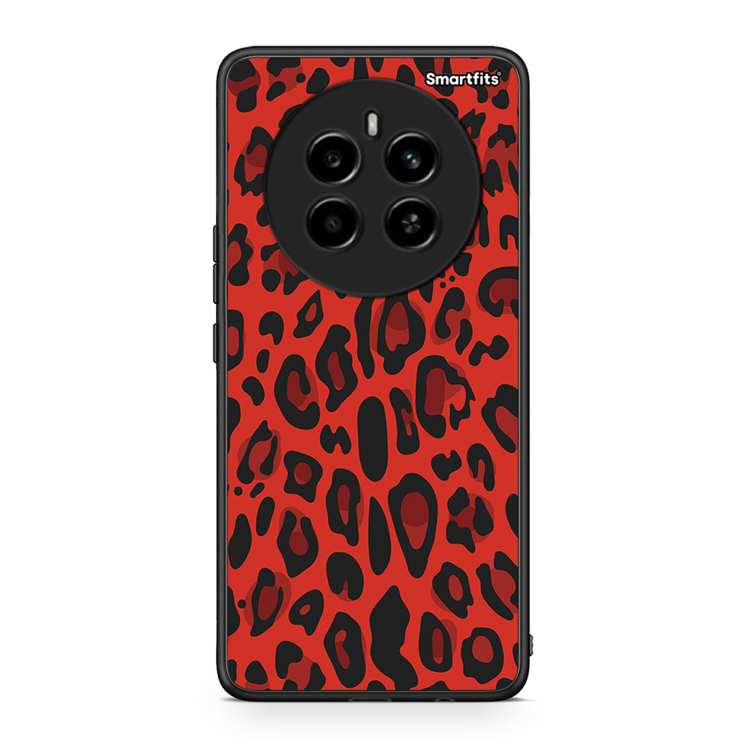 4 - Realme 12 4G / 12+ / 13 4G Red Leopard Animal case, cover, bumper