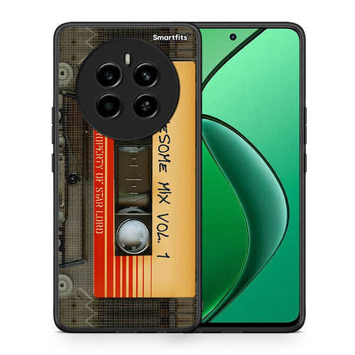 Θήκη Realme 12 4G / 12+ / 13 4G Awesome Mix από τη Smartfits με σχέδιο στο πίσω μέρος και μαύρο περίβλημα | Realme 12 4G / 12+ / 13 4G Awesome Mix case with colorful back and black bezels