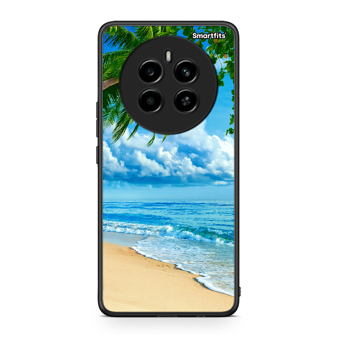 Realme 12 4G / 12+ / 13 4G Beautiful Beach θήκη από τη Smartfits με σχέδιο στο πίσω μέρος και μαύρο περίβλημα | Smartphone case with colorful back and black bezels by Smartfits