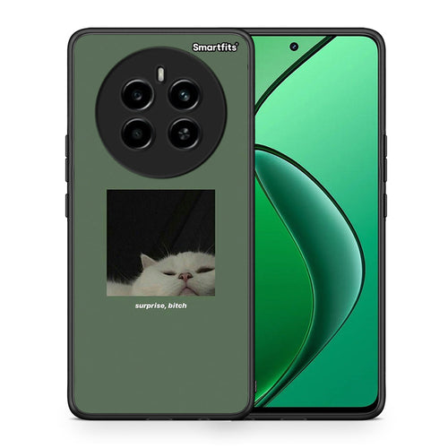 Θήκη Realme 12 4G / 12+ / 13 4G Bitch Surprise από τη Smartfits με σχέδιο στο πίσω μέρος και μαύρο περίβλημα | Realme 12 4G / 12+ / 13 4G Bitch Surprise case with colorful back and black bezels