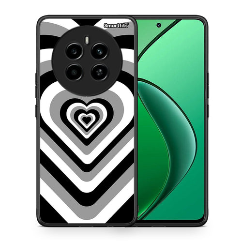 Θήκη Realme 12 4G / 12+ / 13 4G Black Hearts από τη Smartfits με σχέδιο στο πίσω μέρος και μαύρο περίβλημα | Realme 12 4G / 12+ / 13 4G Black Hearts case with colorful back and black bezels