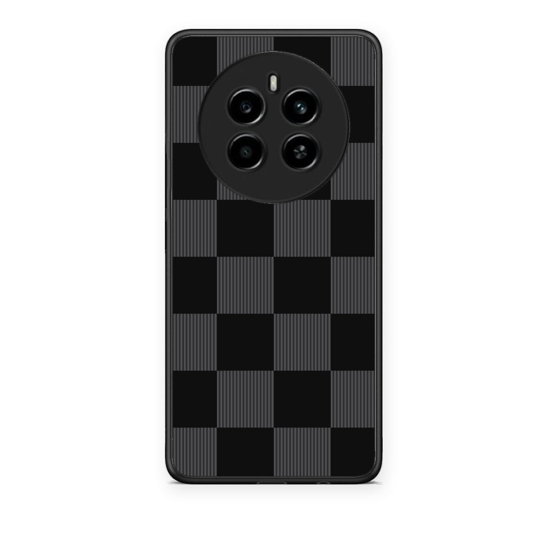 Θήκη Realme 12 4G / 12+ / 13 4G Black and Charcoal Striped Checks από τη Smartfits με σχέδιο στο πίσω μέρος και μαύρο περίβλημα | Realme 12 4G / 12+ / 13 4G Black and Charcoal Striped Checks case with colorful back and black bezels