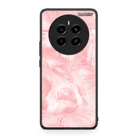 Thumbnail for 33 - Realme 12 4G / 12+ / 13 4G Pink Feather Boho case, cover, bumper