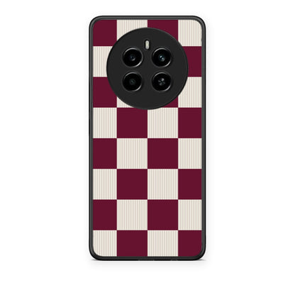 Θήκη Realme 12 4G / 12+ / 13 4G Burgundy and Cream Striped Checks από τη Smartfits με σχέδιο στο πίσω μέρος και μαύρο περίβλημα | Realme 12 4G / 12+ / 13 4G Burgundy and Cream Striped Checks case with colorful back and black bezels