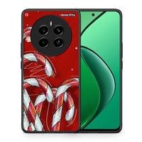 Thumbnail for Θήκη Realme 12 4G / 12+ / 13 4G Candy Cane από τη Smartfits με σχέδιο στο πίσω μέρος και μαύρο περίβλημα | Realme 12 4G / 12+ / 13 4G Candy Cane case with colorful back and black bezels