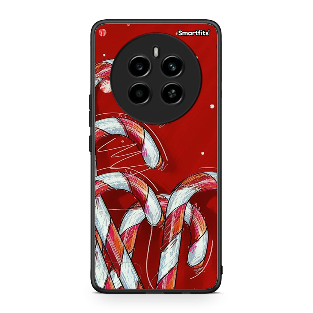 Realme 12 4G / 12+ / 13 4G Candy Cane θήκη από τη Smartfits με σχέδιο στο πίσω μέρος και μαύρο περίβλημα | Smartphone case with colorful back and black bezels by Smartfits