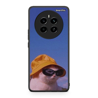 Realme 12 4G / 12+ / 13 4G Cat Diva θήκη από τη Smartfits με σχέδιο στο πίσω μέρος και μαύρο περίβλημα | Smartphone case with colorful back and black bezels by Smartfits