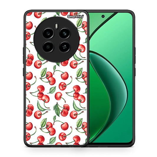 Θήκη Realme 12 4G / 12+ / 13 4G Cherry Summer από τη Smartfits με σχέδιο στο πίσω μέρος και μαύρο περίβλημα | Realme 12 4G / 12+ / 13 4G Cherry Summer case with colorful back and black bezels
