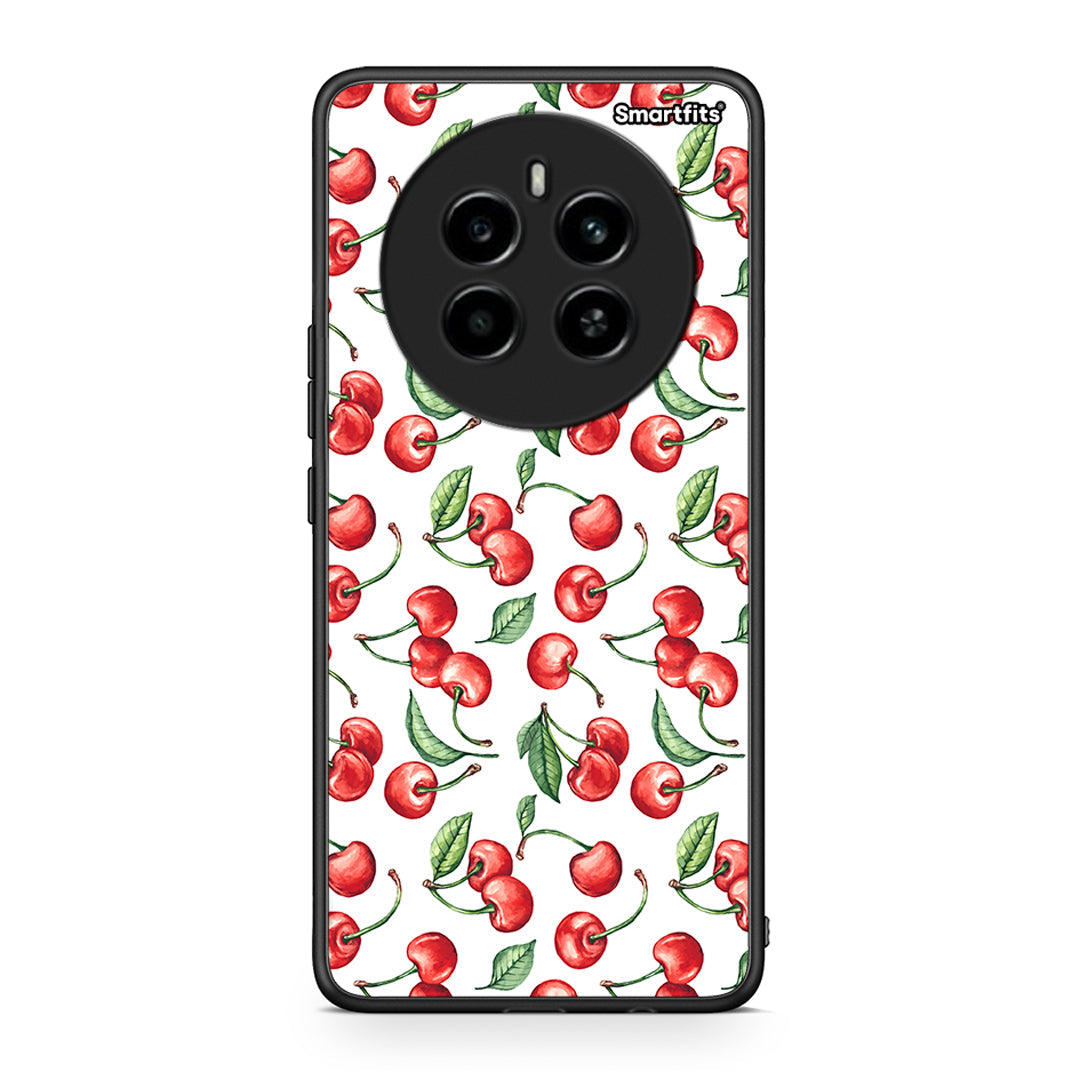 Realme 12 4G / 12+ / 13 4G Cherry Summer θήκη από τη Smartfits με σχέδιο στο πίσω μέρος και μαύρο περίβλημα | Smartphone case with colorful back and black bezels by Smartfits