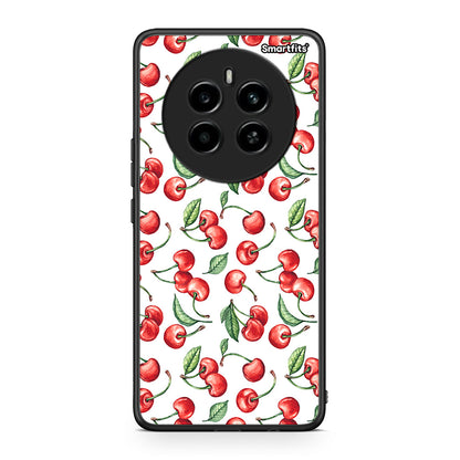 Realme 12 4G / 12+ / 13 4G Cherry Summer θήκη από τη Smartfits με σχέδιο στο πίσω μέρος και μαύρο περίβλημα | Smartphone case with colorful back and black bezels by Smartfits