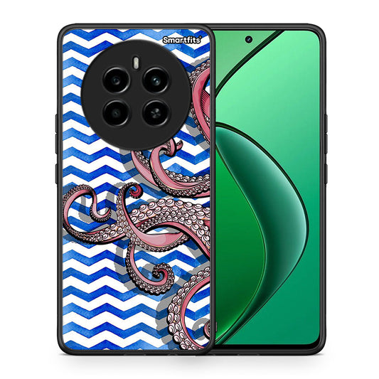 Θήκη Realme 12 4G / 12+ / 13 4G Chevron Devilfish από τη Smartfits με σχέδιο στο πίσω μέρος και μαύρο περίβλημα | Realme 12 4G / 12+ / 13 4G Chevron Devilfish case with colorful back and black bezels