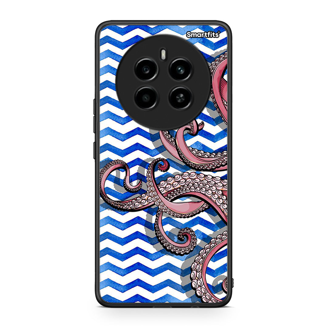 Realme 12 4G / 12+ / 13 4G Chevron Devilfish θήκη από τη Smartfits με σχέδιο στο πίσω μέρος και μαύρο περίβλημα | Smartphone case with colorful back and black bezels by Smartfits