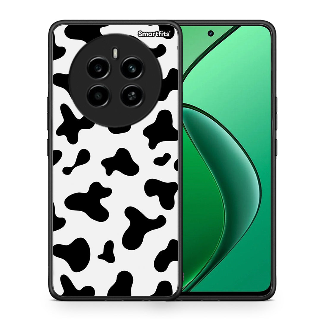 Θήκη Realme 12 4G / 12+ / 13 4G Cow Print από τη Smartfits με σχέδιο στο πίσω μέρος και μαύρο περίβλημα | Realme 12 4G / 12+ / 13 4G Cow Print case with colorful back and black bezels