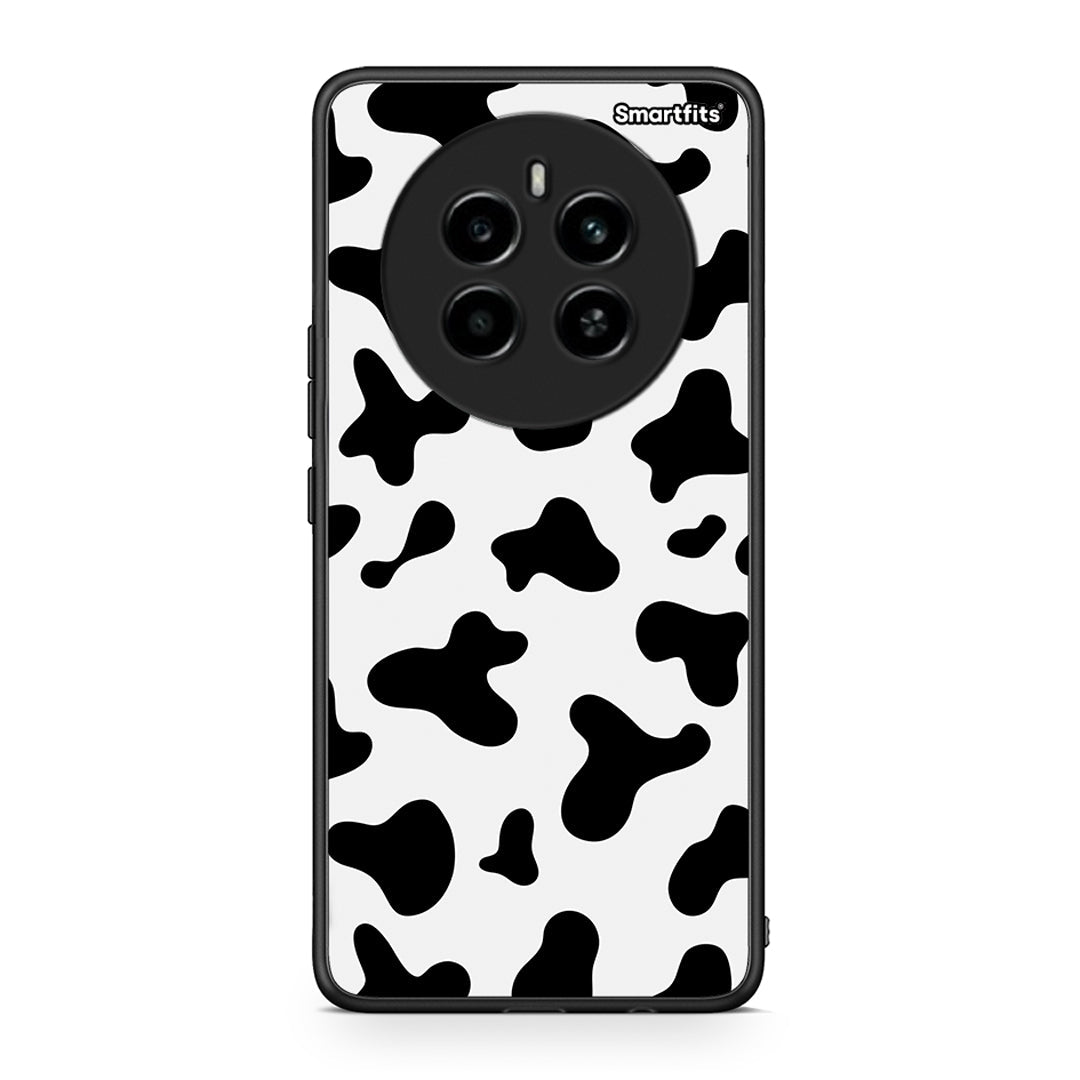 Realme 12 4G / 12+ / 13 4G Cow Print θήκη από τη Smartfits με σχέδιο στο πίσω μέρος και μαύρο περίβλημα | Smartphone case with colorful back and black bezels by Smartfits