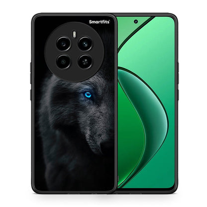 Θήκη Realme 12 4G / 12+ / 13 4G Dark Wolf από τη Smartfits με σχέδιο στο πίσω μέρος και μαύρο περίβλημα | Realme 12 4G / 12+ / 13 4G Dark Wolf case with colorful back and black bezels