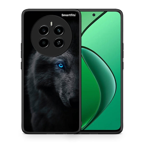 Θήκη Realme 12 4G / 12+ / 13 4G Dark Wolf από τη Smartfits με σχέδιο στο πίσω μέρος και μαύρο περίβλημα | Realme 12 4G / 12+ / 13 4G Dark Wolf case with colorful back and black bezels
