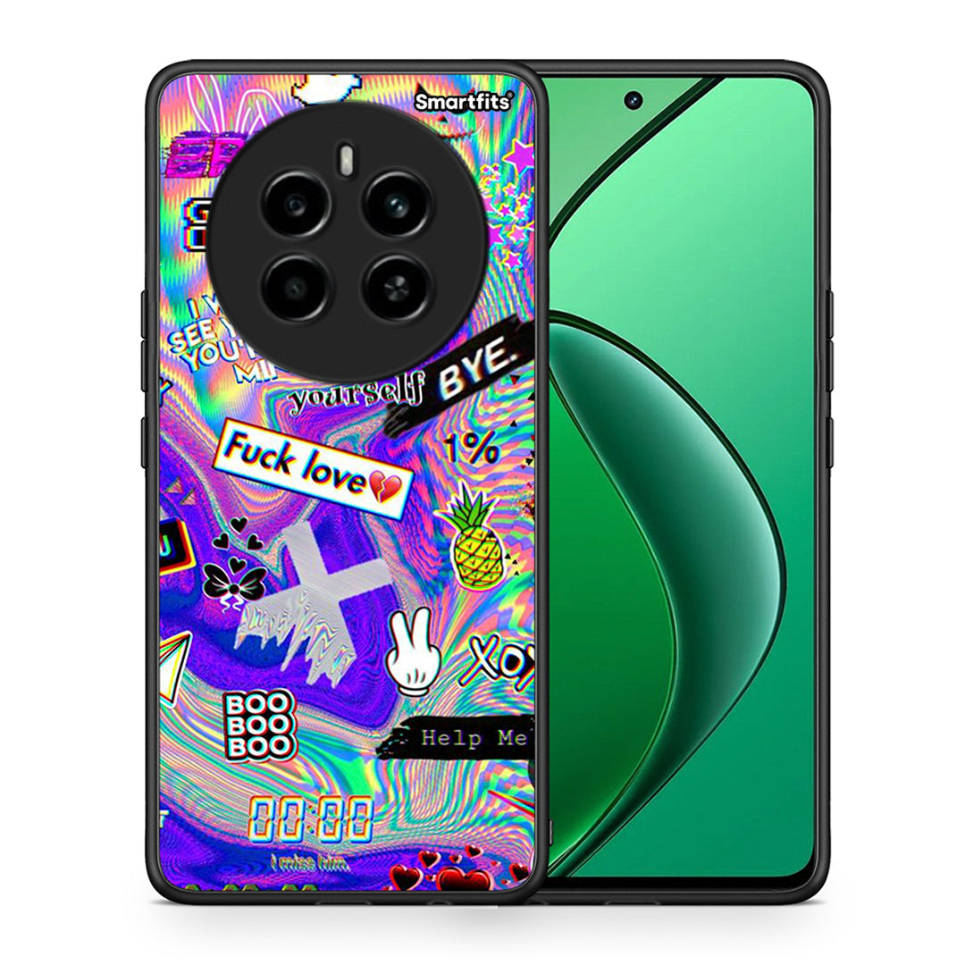 Θήκη Realme 12 4G / 12+ / 13 4G Game Over από τη Smartfits με σχέδιο στο πίσω μέρος και μαύρο περίβλημα | Realme 12 4G / 12+ / 13 4G Game Over case with colorful back and black bezels