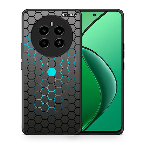 Θήκη Realme 12 4G / 12+ / 13 4G Hexagonal Geometric από τη Smartfits με σχέδιο στο πίσω μέρος και μαύρο περίβλημα | Realme 12 4G / 12+ / 13 4G Hexagonal Geometric case with colorful back and black bezels