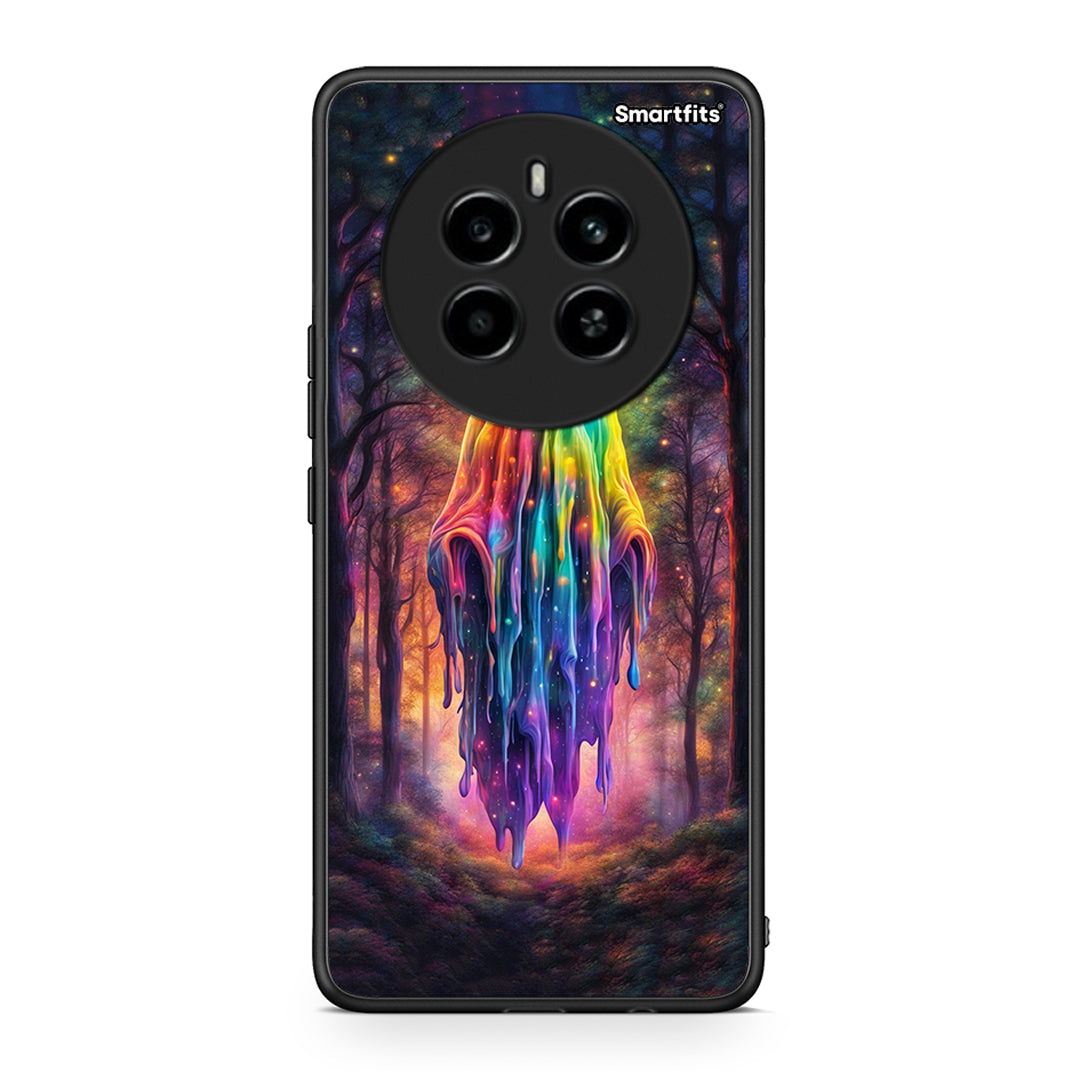 Realme 12 4G / 12+ / 13 4G Halloween Ghost θήκη από τη Smartfits με σχέδιο στο πίσω μέρος και μαύρο περίβλημα | Smartphone case with colorful back and black bezels by Smartfits