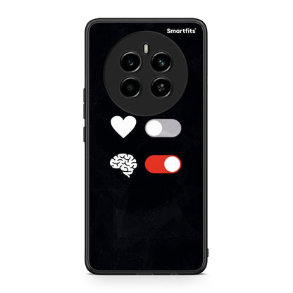 Realme 12 4G / 12+ / 13 4G Heart Vs Brain Θήκη Αγίου Βαλεντίνου από τη Smartfits με σχέδιο στο πίσω μέρος και μαύρο περίβλημα | Smartphone case with colorful back and black bezels by Smartfits