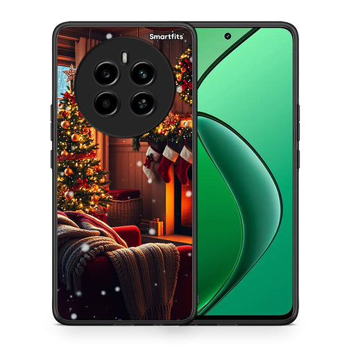 Θήκη Realme 12 4G / 12+ / 13 4G Home For Christmas από τη Smartfits με σχέδιο στο πίσω μέρος και μαύρο περίβλημα | Realme 12 4G / 12+ / 13 4G Home For Christmas case with colorful back and black bezels