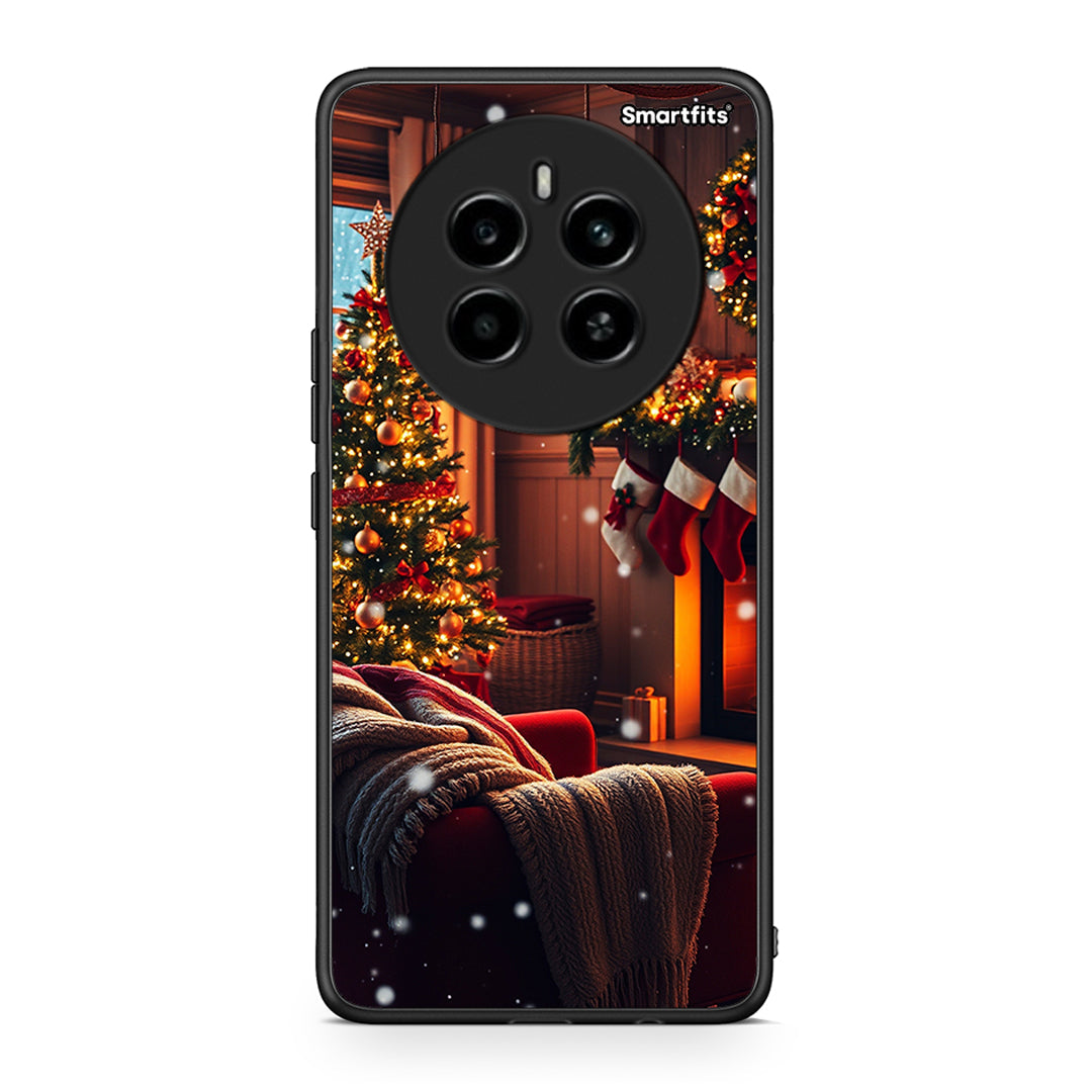 Realme 12 4G / 12+ / 13 4G Home For Christmas θήκη από τη Smartfits με σχέδιο στο πίσω μέρος και μαύρο περίβλημα | Smartphone case with colorful back and black bezels by Smartfits