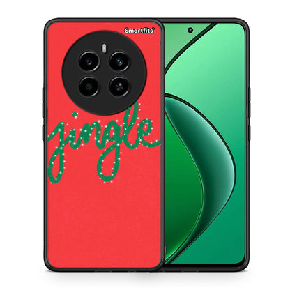 Θήκη Realme 12 4G / 12+ / 13 4G Jingle Xmas από τη Smartfits με σχέδιο στο πίσω μέρος και μαύρο περίβλημα | Realme 12 4G / 12+ / 13 4G Jingle Xmas case with colorful back and black bezels