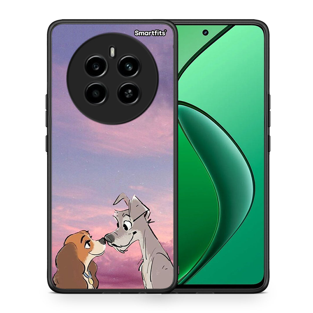 Θήκη Realme 12 4G / 12+ / 13 4G Lady And Tramp από τη Smartfits με σχέδιο στο πίσω μέρος και μαύρο περίβλημα | Realme 12 4G / 12+ / 13 4G Lady And Tramp case with colorful back and black bezels