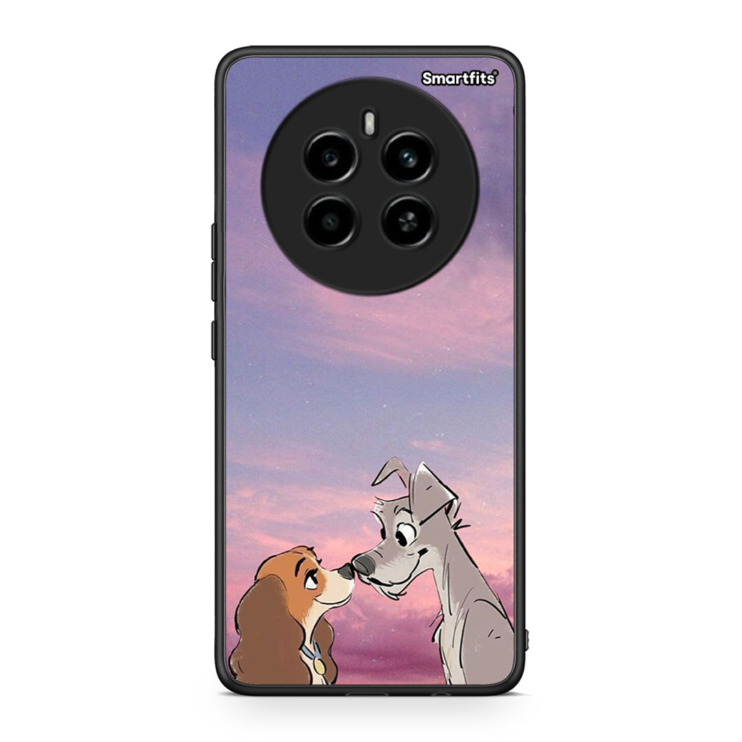 Realme 12 4G / 12+ / 13 4G Lady And Tramp θήκη από τη Smartfits με σχέδιο στο πίσω μέρος και μαύρο περίβλημα | Smartphone case with colorful back and black bezels by Smartfits