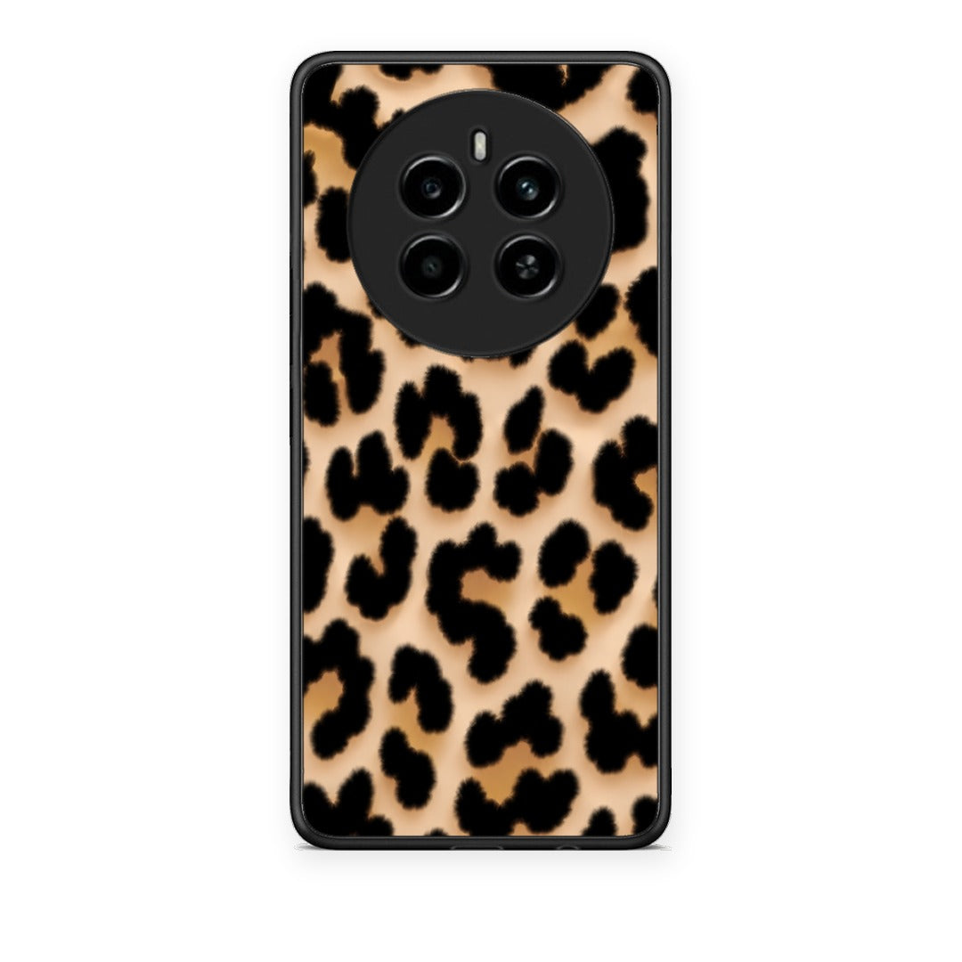 Θήκη Realme 12 4G / 12+ / 13 4G Leopard Print Tan Large από τη Smartfits με σχέδιο στο πίσω μέρος και μαύρο περίβλημα | Realme 12 4G / 12+ / 13 4G Leopard Print Tan Large case with colorful back and black bezels