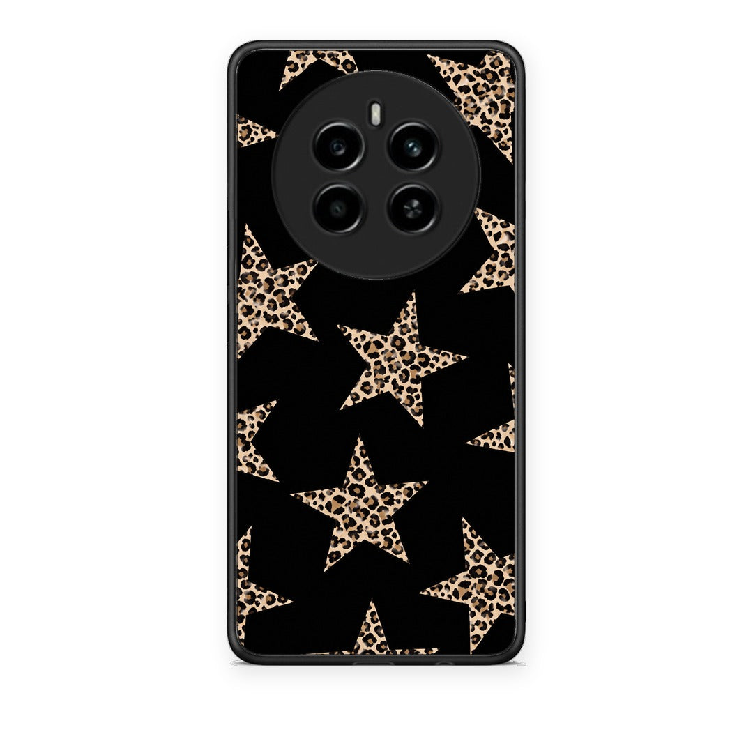 Θήκη Realme 12 4G / 12+ / 13 4G Leopard Stars on Black από τη Smartfits με σχέδιο στο πίσω μέρος και μαύρο περίβλημα | Realme 12 4G / 12+ / 13 4G Leopard Stars on Black case with colorful back and black bezels