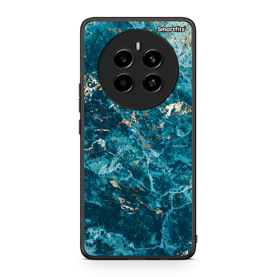 Realme 12 4G / 12+ / 13 4G Marble Blue θήκη από τη Smartfits με σχέδιο στο πίσω μέρος και μαύρο περίβλημα | Smartphone case with colorful back and black bezels by Smartfits