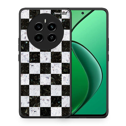 Θήκη Realme 12 4G / 12+ / 13 4G Square Geometric Marble από τη Smartfits με σχέδιο στο πίσω μέρος και μαύρο περίβλημα | Realme 12 4G / 12+ / 13 4G Square Geometric Marble case with colorful back and black bezels