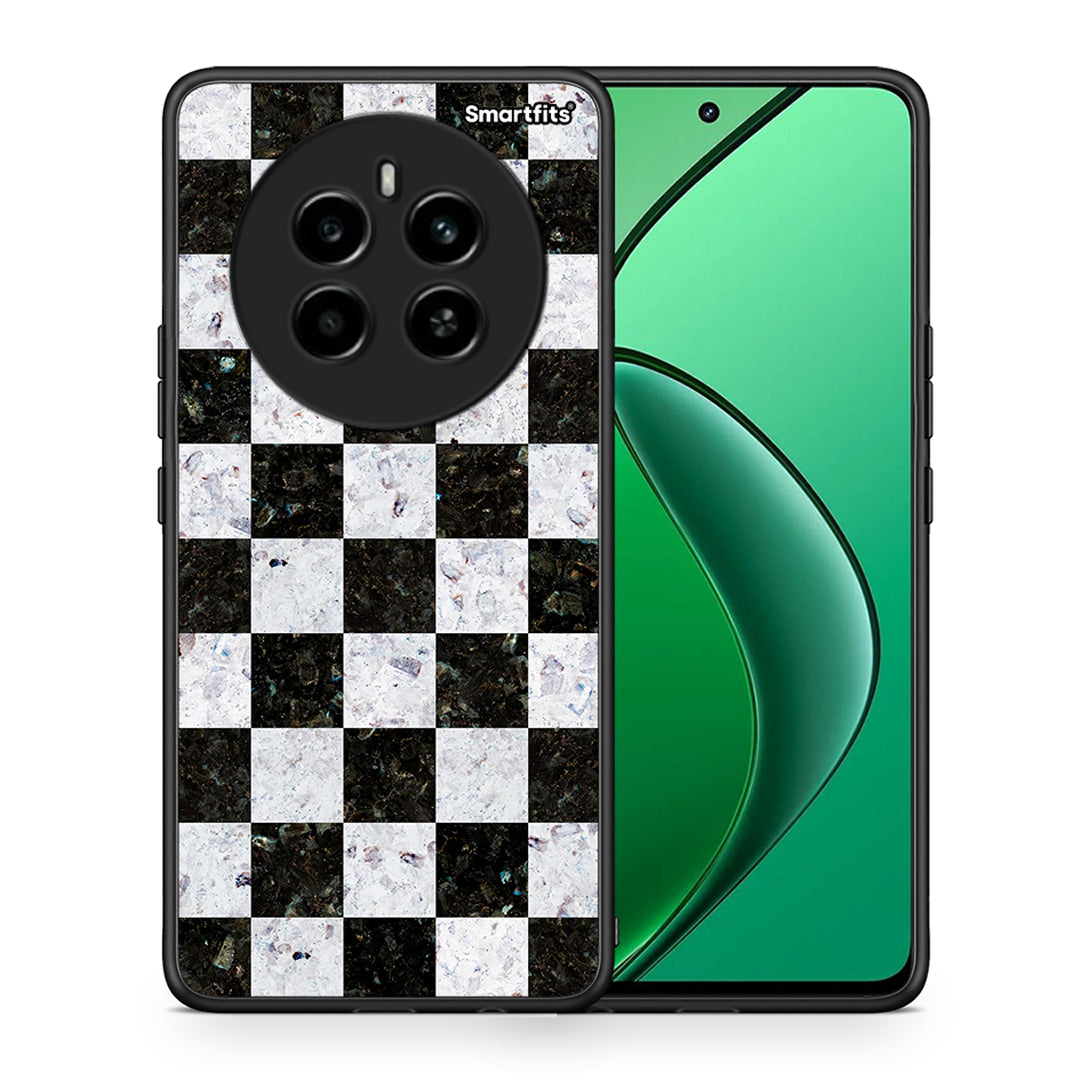 Θήκη Realme 12 4G / 12+ / 13 4G Square Geometric Marble από τη Smartfits με σχέδιο στο πίσω μέρος και μαύρο περίβλημα | Realme 12 4G / 12+ / 13 4G Square Geometric Marble case with colorful back and black bezels