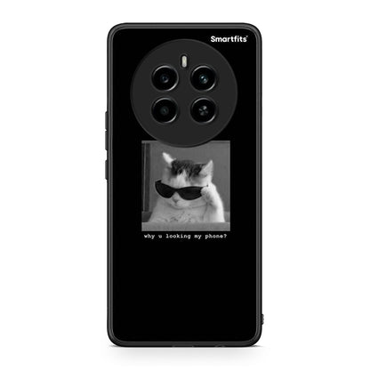 Realme 12 4G / 12+ / 13 4G Meme Cat θήκη από τη Smartfits με σχέδιο στο πίσω μέρος και μαύρο περίβλημα | Smartphone case with colorful back and black bezels by Smartfits