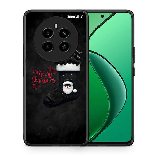 Θήκη Realme 12 4G / 12+ / 13 4G Merry Cat Christmas από τη Smartfits με σχέδιο στο πίσω μέρος και μαύρο περίβλημα | Realme 12 4G / 12+ / 13 4G Merry Cat Christmas case with colorful back and black bezels