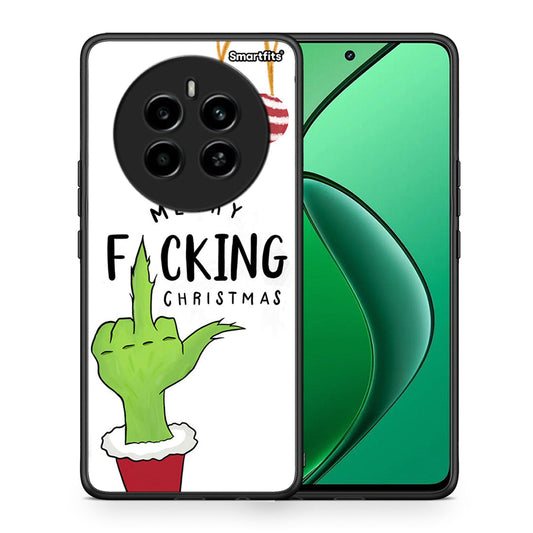 Θήκη Realme 12 4G / 12+ / 13 4G Merry F Xmas από τη Smartfits με σχέδιο στο πίσω μέρος και μαύρο περίβλημα | Realme 12 4G / 12+ / 13 4G Merry F Xmas case with colorful back and black bezels