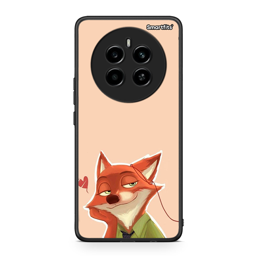 Realme 12 4G / 12+ / 13 4G Nick Wilde And Judy Hopps Love 1 θήκη από τη Smartfits με σχέδιο στο πίσω μέρος και μαύρο περίβλημα | Smartphone case with colorful back and black bezels by Smartfits