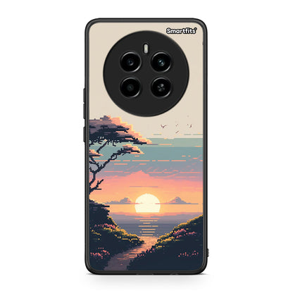 Realme 12 4G / 12+ / 13 4G Pixel Sunset Θήκη από τη Smartfits με σχέδιο στο πίσω μέρος και μαύρο περίβλημα | Smartphone case with colorful back and black bezels by Smartfits