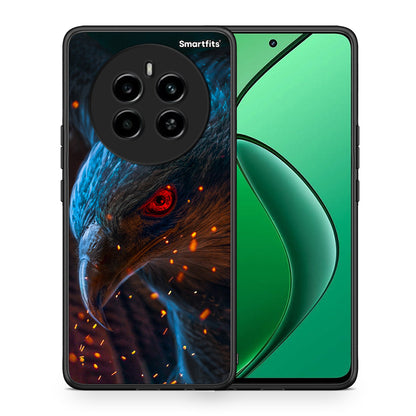 Θήκη Realme 12 4G / 12+ / 13 4G Eagle PopArt από τη Smartfits με σχέδιο στο πίσω μέρος και μαύρο περίβλημα | Realme 12 4G / 12+ / 13 4G Eagle PopArt case with colorful back and black bezels
