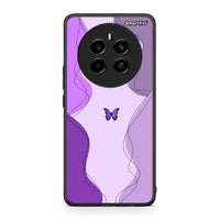 Thumbnail for Realme 12 4G / 12+ / 13 4G Purple Mariposa Θήκη Αγίου Βαλεντίνου από τη Smartfits με σχέδιο στο πίσω μέρος και μαύρο περίβλημα | Smartphone case with colorful back and black bezels by Smartfits