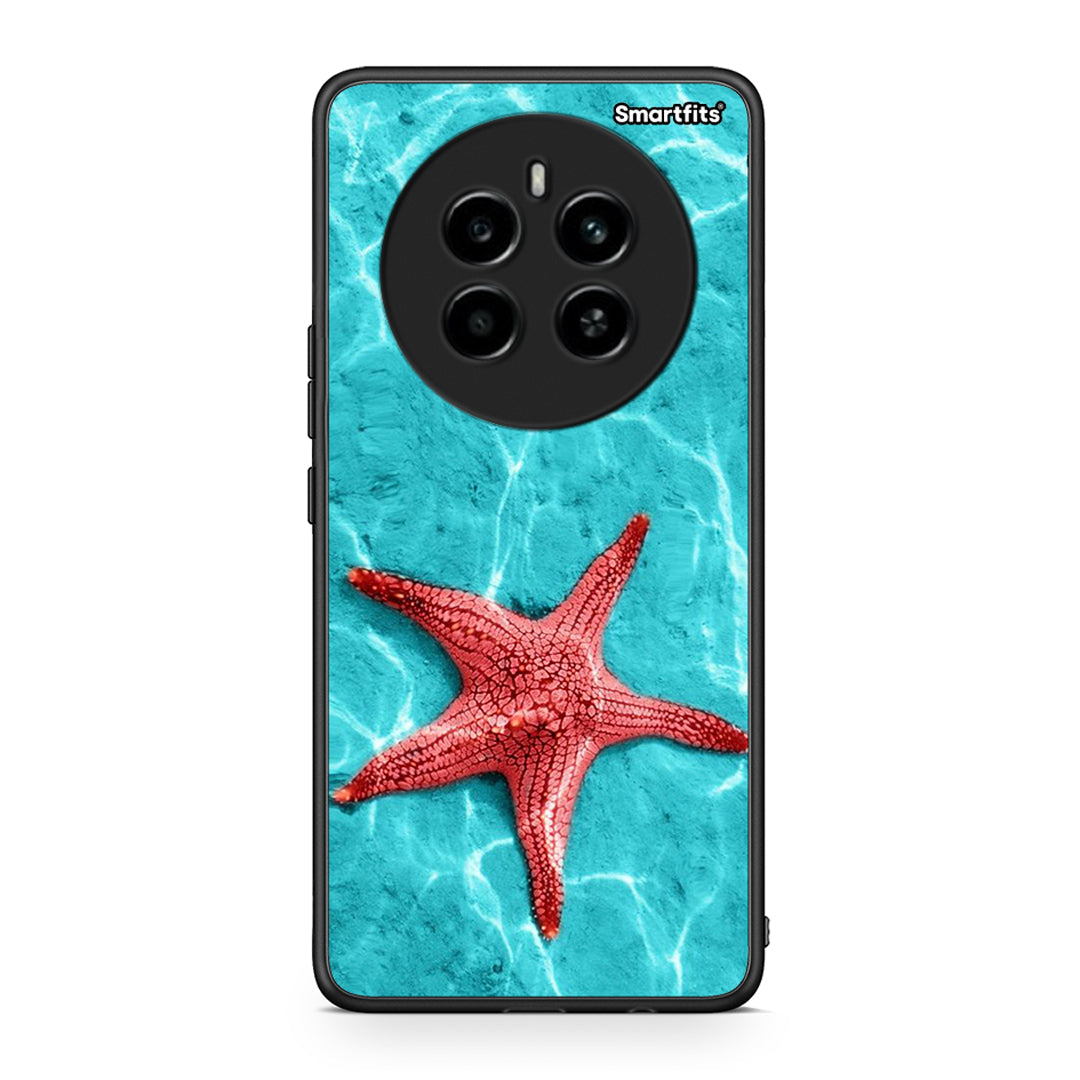 Realme 12 4G / 12+ / 13 4G Red Starfish Θήκη από τη Smartfits με σχέδιο στο πίσω μέρος και μαύρο περίβλημα | Smartphone case with colorful back and black bezels by Smartfits