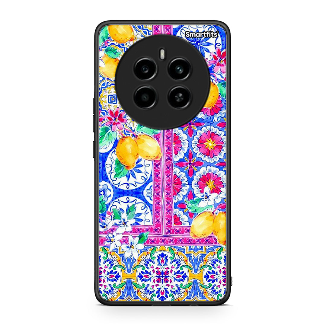 Realme 12 4G / 12+ / 13 4G Retro Spring θήκη από τη Smartfits με σχέδιο στο πίσω μέρος και μαύρο περίβλημα | Smartphone case with colorful back and black bezels by Smartfits