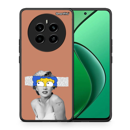 Θήκη Realme 12 4G / 12+ / 13 4G Sim Merilyn από τη Smartfits με σχέδιο στο πίσω μέρος και μαύρο περίβλημα | Realme 12 4G / 12+ / 13 4G Sim Merilyn case with colorful back and black bezels