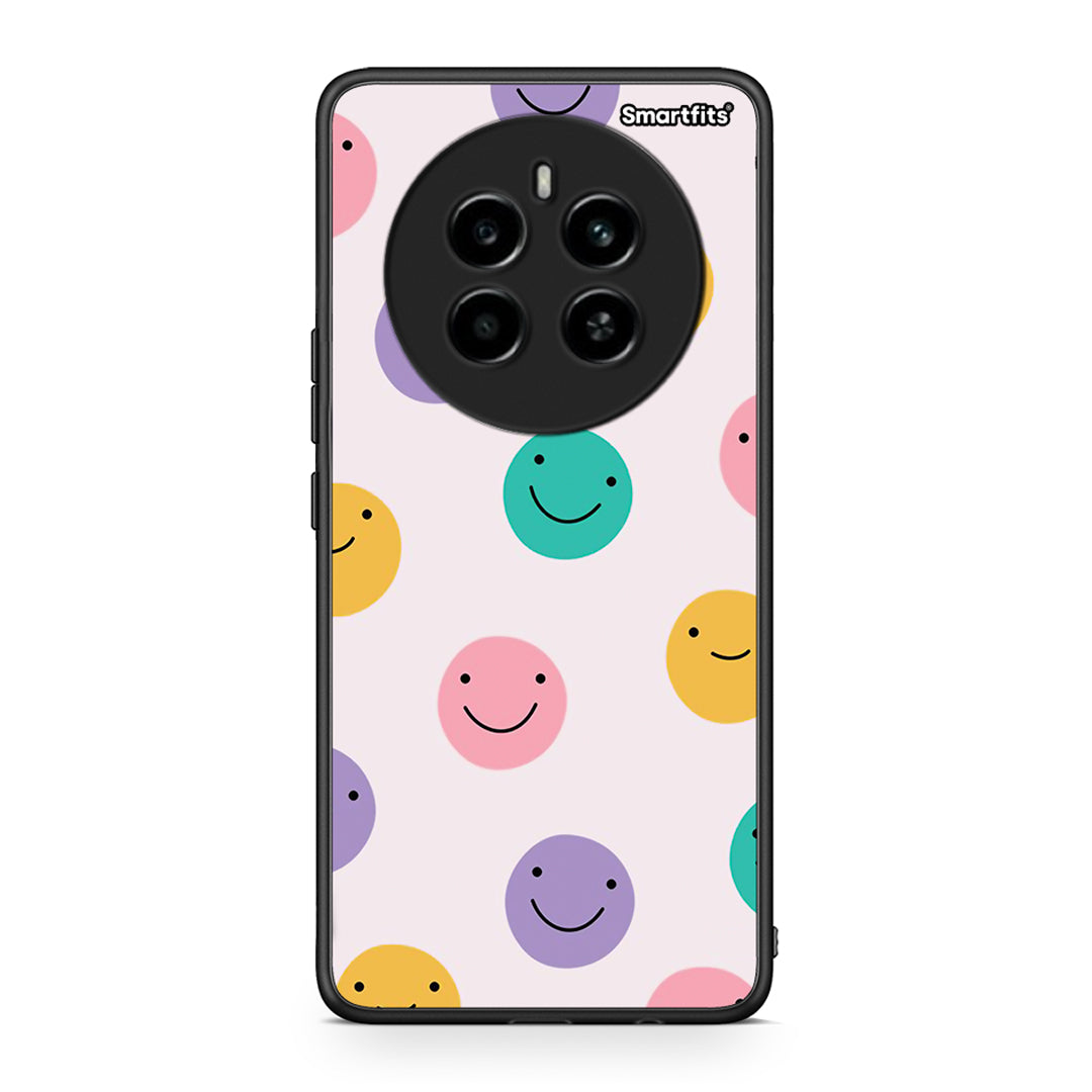 Realme 12 4G / 12+ / 13 4G Smiley Faces θήκη από τη Smartfits με σχέδιο στο πίσω μέρος και μαύρο περίβλημα | Smartphone case with colorful back and black bezels by Smartfits