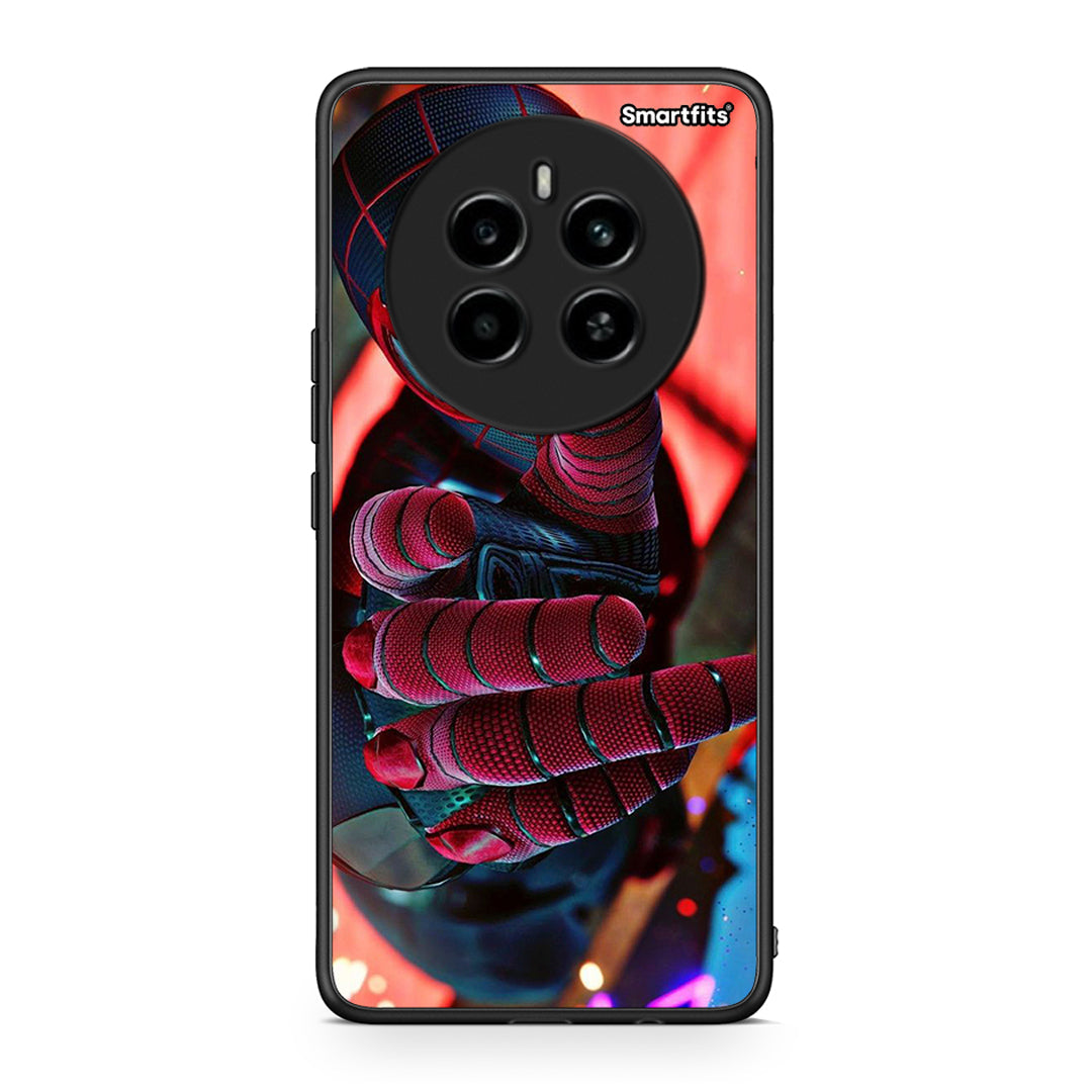 Realme 12 4G / 12+ / 13 4G Spider Hand Θήκη από τη Smartfits με σχέδιο στο πίσω μέρος και μαύρο περίβλημα | Smartphone case with colorful back and black bezels by Smartfits