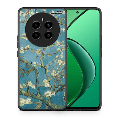 Θήκη Realme 12 4G / 12+ / 13 4G White Blossoms από τη Smartfits με σχέδιο στο πίσω μέρος και μαύρο περίβλημα | Realme 12 4G / 12+ / 13 4G White Blossoms case with colorful back and black bezels